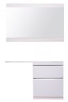 Комплект мебели Style Line Даллас 130 R Люкс Plus белый (СС-00000557R/СС-00000581)