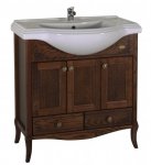 Тумба с раковиной ASB-Woodline Салерно 80 антикварный орех (9696/16696)