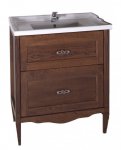 Тумба с раковиной ASB-Woodline Римини Nuovo 60 антикварный орех (10183/17893)