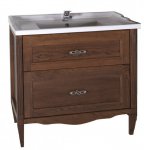 Тумба с раковиной ASB-Woodline Римини Nuovo 80 антикварный орех (10182/17894)
