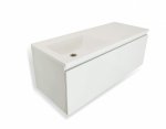 Тумба с раковиной Эстет Dallas Luxe L 130, подвесная 1 ящ. (ФР-00002274)