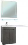 Комплект мебели Bellezza Олиссия 120 L прямой серый