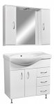 Комплект мебели Stella Polar Концепт 80 L 3 ящ. белый