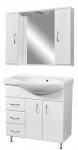 Комплект мебели Stella Polar Концепт 80 R 3 ящ. белый