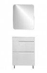 Комплект мебели Эстет Kare Luxe 60 напольный 2 ящ. белая (ФР-00006307/ФР-00007072)