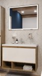 Комплект мебели Эстет Monaco Wood 80 1 ящик белый/дуб рустикальный