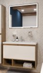 Комплект мебели Эстет Monaco Wood 90 1 ящик белый/дуб рустикальный
