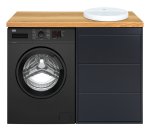 Тумба под раковину Brevita Grafit 60 R 3 ящ.