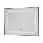 Зеркало Aquanet 07C 80 LED, часы + IR sensor (180763)